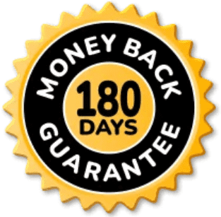 180-days money back guarantee 